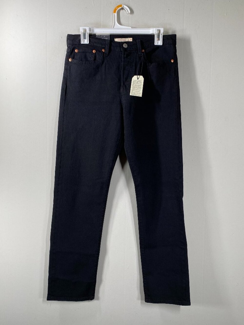 Levi's Premium Wedgie Straight Denim Jeans Women's 29 x 30 High Rise Black NWT